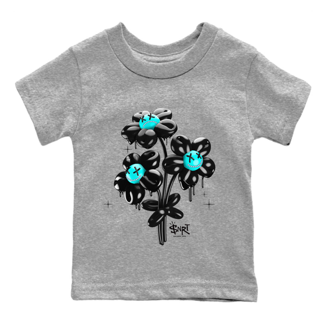 Air Force 1 Tiffany Sneaker Match Tees balloon bouquet Sneaker Tees Air Force 1 Low x Tiffany & Co Sneaker Release Tees Kids Shirts Heather Grey 2