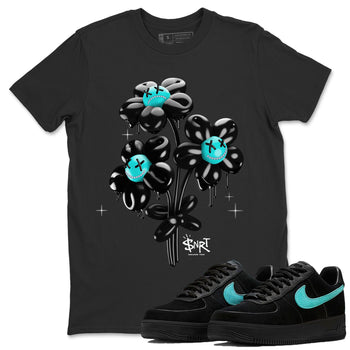 Air Force 1 Tiffany Sneaker Match Tees balloon bouquet Sneaker Tees Air Force 1 Low x Tiffany & Co Sneaker Release Tees Unisex Shirts Black 1
