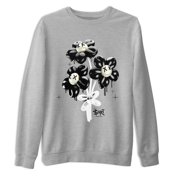 11s Gratitude shirt to match jordans Balloon Bouquet sneaker tees Air Jordan 11 Retro Gratitude SNRT Sneaker Tees Streetwear Casual Fit Heather Grey 2 T-Shirt