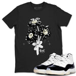 11s Gratitude shirt to match jordans Balloon Bouquet sneaker tees Air Jordan 11 Retro Gratitude SNRT Sneaker Tees Streetwear Casual Fit Black 1 T-Shirt