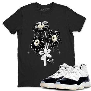 11s Gratitude shirt to match jordans Balloon Bouquet sneaker tees Air Jordan 11 Retro Gratitude SNRT Sneaker Tees Streetwear Casual Fit Black 1 T-Shirt