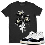 11s Gratitude shirt to match jordans Balloon Bouquet sneaker tees Air Jordan 11 Retro Gratitude SNRT Sneaker Tees Streetwear Casual Fit Charcoal Heather 1 T-Shirt
