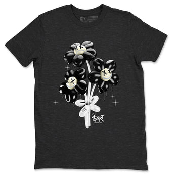 11s Gratitude shirt to match jordans Balloon Bouquet sneaker tees Air Jordan 11 Retro Gratitude SNRT Sneaker Tees Streetwear Casual Fit Charcoal Heather 2 T-Shirt