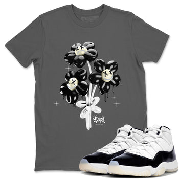 11s Gratitude shirt to match jordans Balloon Bouquet sneaker tees Air Jordan 11 Retro Gratitude SNRT Sneaker Tees Streetwear Casual Fit Cool Grey 1 T-Shirt