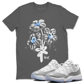 Air Jordan 11 White Cement balloon bouquet Crew Neck Sneaker Tees Air Jordan 11 Cement Grey Sneaker T-Shirts Washing and Care Tip
