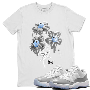 Air Jordan 11 White Cement Sneaker Match Tees balloon bouquet Sneaker Tees Air Jordan 11 Cement Grey Sneaker Release Tees Unisex Shirts White 1