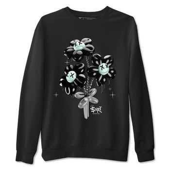 3s Green Glow shirt to match jordans Balloon Bouquet sneaker tees Air Jordan 3 Green Glow SNRT Sneaker Release Tees unisex cotton Black 2 crew neck shirt