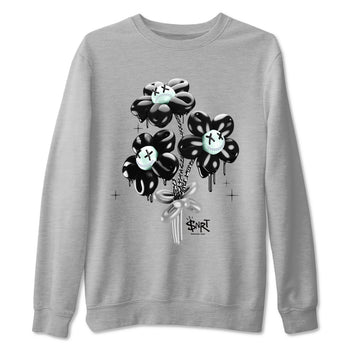 3s Green Glow shirt to match jordans Balloon Bouquet sneaker tees Air Jordan 3 Green Glow SNRT Sneaker Release Tees unisex cotton Heather Grey 2 crew neck shirt