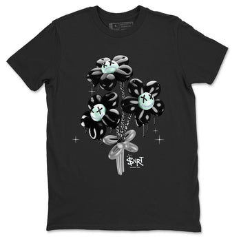 3s Green Glow shirt to match jordans Balloon Bouquet sneaker tees Air Jordan 3 Green Glow SNRT Sneaker Release Tees unisex cotton Black 2 crew neck shirt
