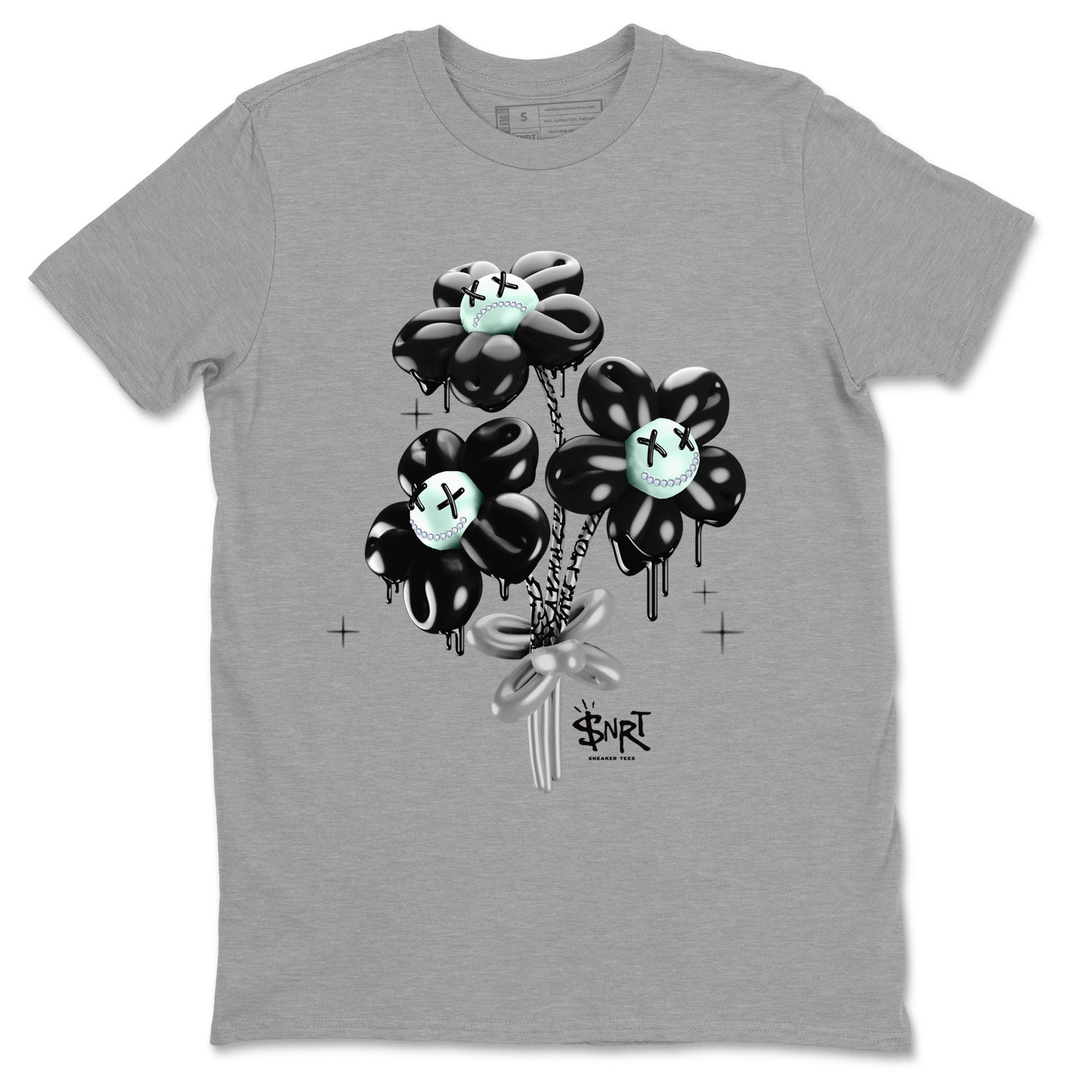 3s Green Glow shirt to match jordans Balloon Bouquet sneaker tees Air Jordan 3 Green Glow SNRT Sneaker Release Tees unisex cotton Heather Grey 2 crew neck shirt
