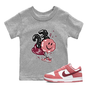 Dunks Valentines Day shirt to match jordans Balloon sneaker tees Dunks Valentine's Day SNRT sneaker release tees baby toddler Heather Grey 1 cotton Shirt