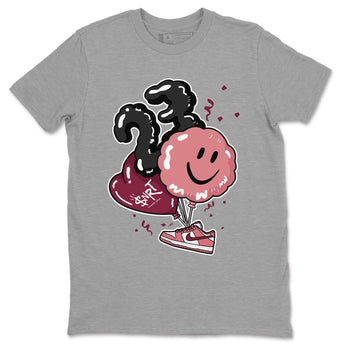 Dunks Valentines Day shirt to match jordans Balloon sneaker tees Dunks Valentine's Day SNRT sneaker Release Tees unisex cotton Heather Grey 2 crew neck shirt