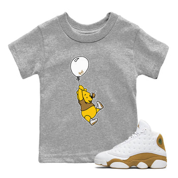 Air Jordan 13 Wheat shirt to match jordans Balloon Ride sneaker tees 13s Wheat SNRT Sneaker Release Tees Baby Toddler Heather Grey 1 T-Shirt