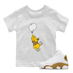 Air Jordan 13 Wheat shirt to match jordans Balloon Ride sneaker tees 13s Wheat SNRT Sneaker Release Tees Baby Toddler White 1 T-Shirt