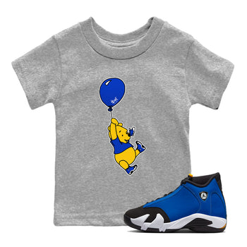 AJ14 Laney shirt to match jordans Balloon Ride sneaker tees Air Jordan 14 Laney SNRT Sneaker Release Tees Baby Toddler Heather Grey 1 T-Shirt