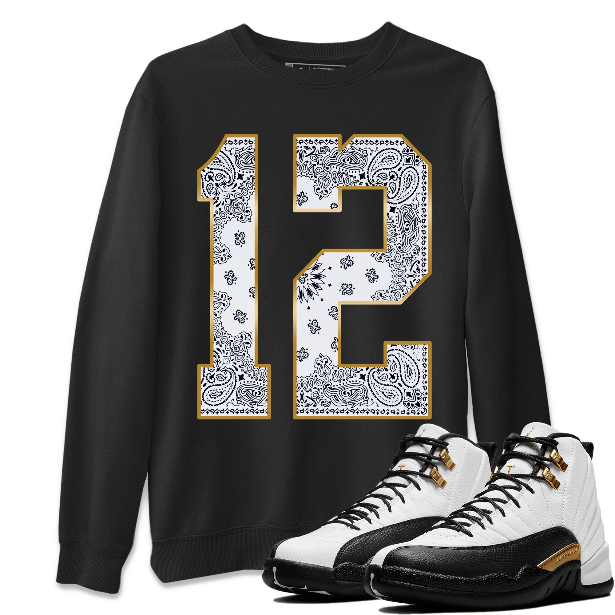 Jordan 12 Royalty Sneaker Match Tees Bandana 12 Sneaker Tees Jordan 12 Royalty Sneaker Release Tees Unisex Shirts