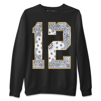 Jordan 12 Royalty Sneaker Match Tees Bandana 12 Sneaker Tees Jordan 12 Royalty Sneaker Release Tees Unisex Shirts