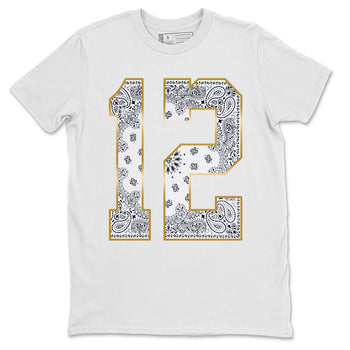 Jordan 12 Royalty Sneaker Match Tees Bandana 12 Sneaker Tees Jordan 12 Royalty Sneaker Release Tees Unisex Shirts