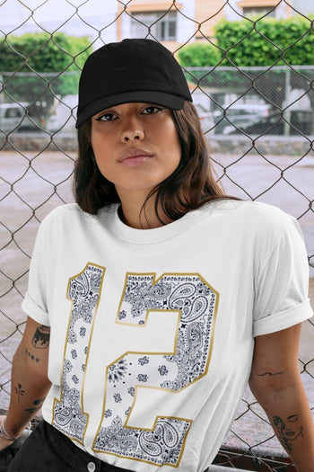 Jordan 12 Royalty Sneaker Match Tees Bandana 12 Sneaker Tees Jordan 12 Royalty Sneaker Release Tees Unisex Shirts