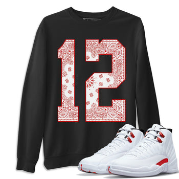 Jordan 12 Twist Sneaker Match Tees Bandana 12 Sneaker Tees Jordan 12 Twist Sneaker Release Tees Unisex Shirts