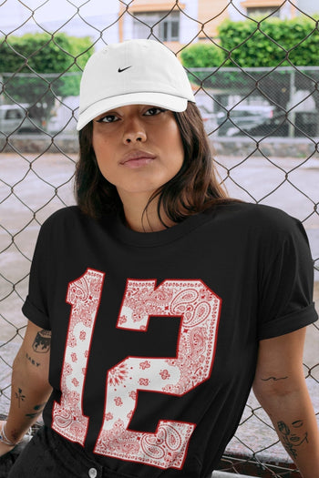 Jordan 12 Twist Sneaker Match Tees Bandana 12 Sneaker Tees Jordan 12 Twist Sneaker Release Tees Unisex Shirts