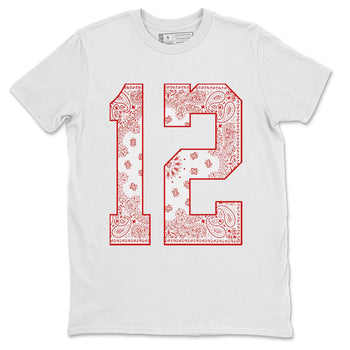 Jordan 12 Twist Sneaker Match Tees Bandana 12 Sneaker Tees Jordan 12 Twist Sneaker Release Tees Unisex Shirts