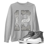 Jordan 12 Stealth Sneaker Match Tees Bandana 12 Sneaker Tees Jordan 12 Stealth Sneaker Release Tees Unisex Shirts