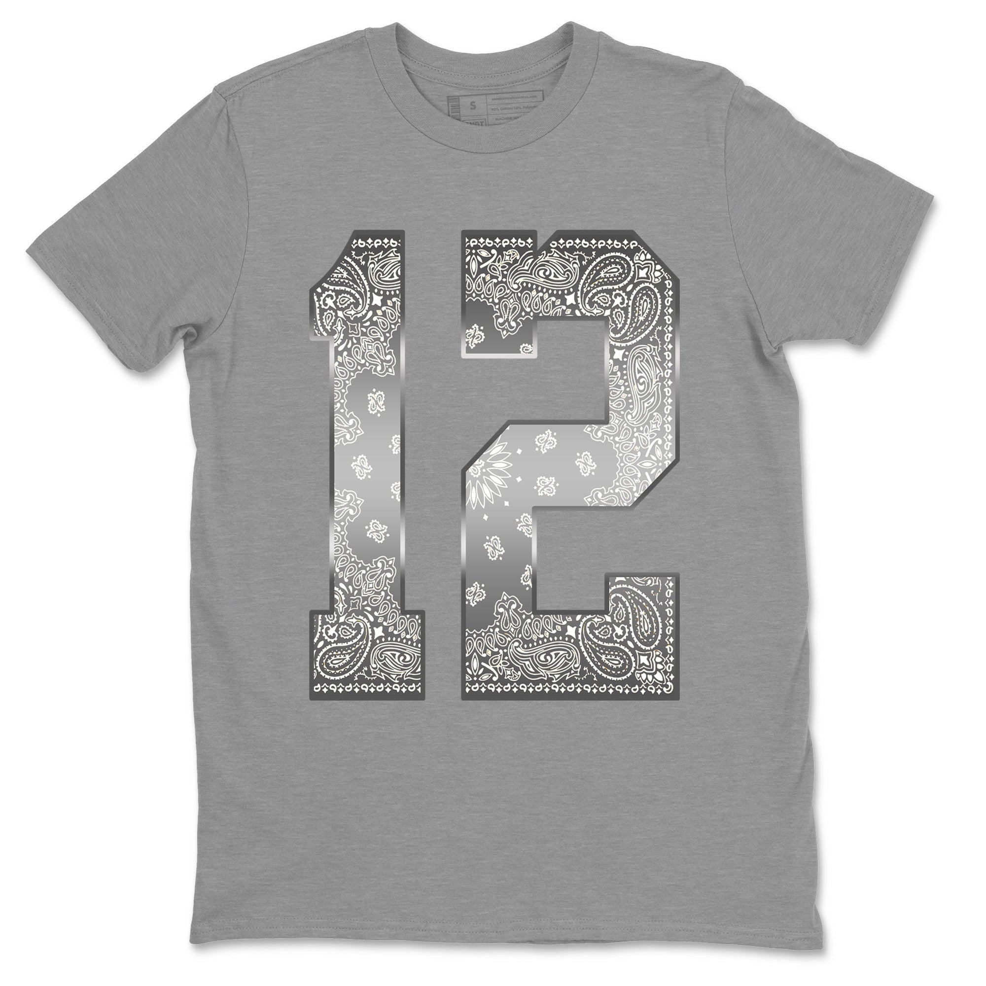 Jordan 12 Stealth Sneaker Match Tees Bandana 12 Sneaker Tees Jordan 12 Stealth Sneaker Release Tees Unisex Shirts