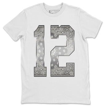 Jordan 12 Stealth Sneaker Match Tees Bandana 12 Sneaker Tees Jordan 12 Stealth Sneaker Release Tees Unisex Shirts