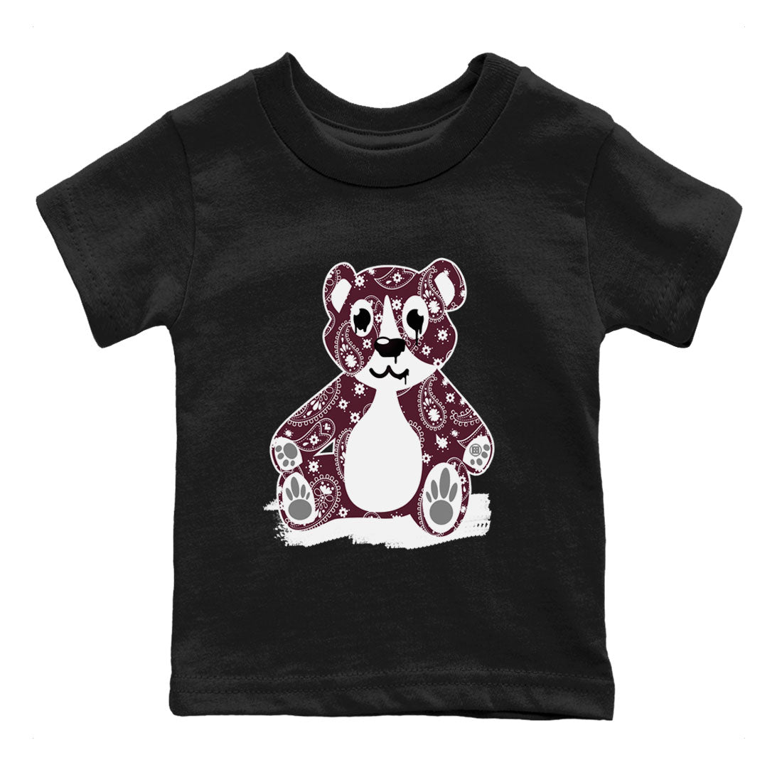 Jordan 4 Retro Burgundy Sneaker Match Tees Bandana Bear Sneaker Tees Air Jordan 5 Burgundy SNRT Sneaker Release Tees Kids, Youth, Baby Clothing Black 2