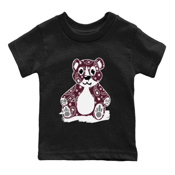 Jordan 4 Retro Burgundy Sneaker Match Tees Bandana Bear Sneaker Tees Air Jordan 5 Burgundy SNRT Sneaker Release Tees Kids, Youth, Baby Clothing Black 2