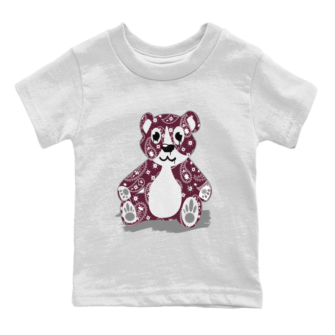 Jordan 4 Retro Burgundy Sneaker Match Tees Bandana Bear Sneaker Tees Air Jordan 5 Burgundy SNRT Sneaker Release Tees Kids, Youth, Baby Clothing White 2