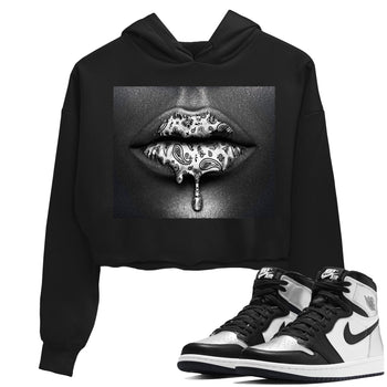 Jordan 1 Silver Toe Sneaker Match Tees Bandana Lips Sneaker Tees Jordan 1 Silver Toe Sneaker Release Tees Women's Shirts