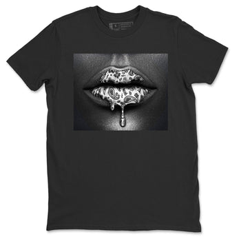 Jordan 1 Silver Toe Sneaker Match Tees Bandana Lips Sneaker Tees Jordan 1 Silver Toe Sneaker Release Tees Unisex Shirts