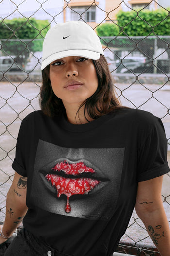 Jordan 1 Chicago Sneaker Match Tees Bandana Lips Sneaker Tees Jordan 1 Chicago Sneaker Release Tees Unisex Shirts