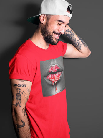 Jordan 1 Chicago Sneaker Match Tees Bandana Lips Sneaker Tees Jordan 1 Chicago Sneaker Release Tees Unisex Shirts