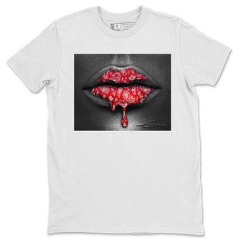 Jordan 1 Chicago Sneaker Match Tees Bandana Lips Sneaker Tees Jordan 1 Chicago Sneaker Release Tees Unisex Shirts