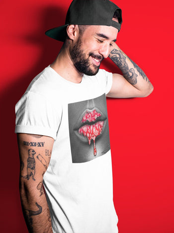 Jordan 1 Chicago Sneaker Match Tees Bandana Lips Sneaker Tees Jordan 1 Chicago Sneaker Release Tees Unisex Shirts