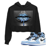 Jordan 1 University Blue Sneaker Match Tees Bandana Lips Sneaker Tees Jordan 1 University Blue Sneaker Release Tees Women's Shirts