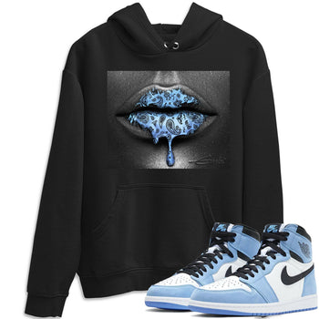 Jordan 1 University Blue Sneaker Match Tees Bandana Lips Sneaker Tees Jordan 1 University Blue Sneaker Release Tees Unisex Shirts