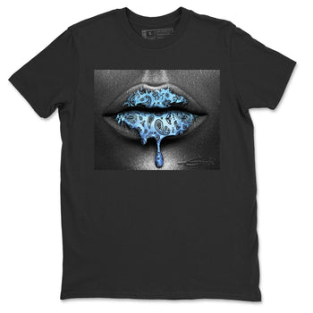 Jordan 1 University Blue Sneaker Match Tees Bandana Lips Sneaker Tees Jordan 1 University Blue Sneaker Release Tees Unisex Shirts