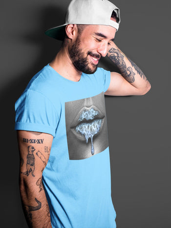 Jordan 1 University Blue Sneaker Match Tees Bandana Lips Sneaker Tees Jordan 1 University Blue Sneaker Release Tees Unisex Shirts