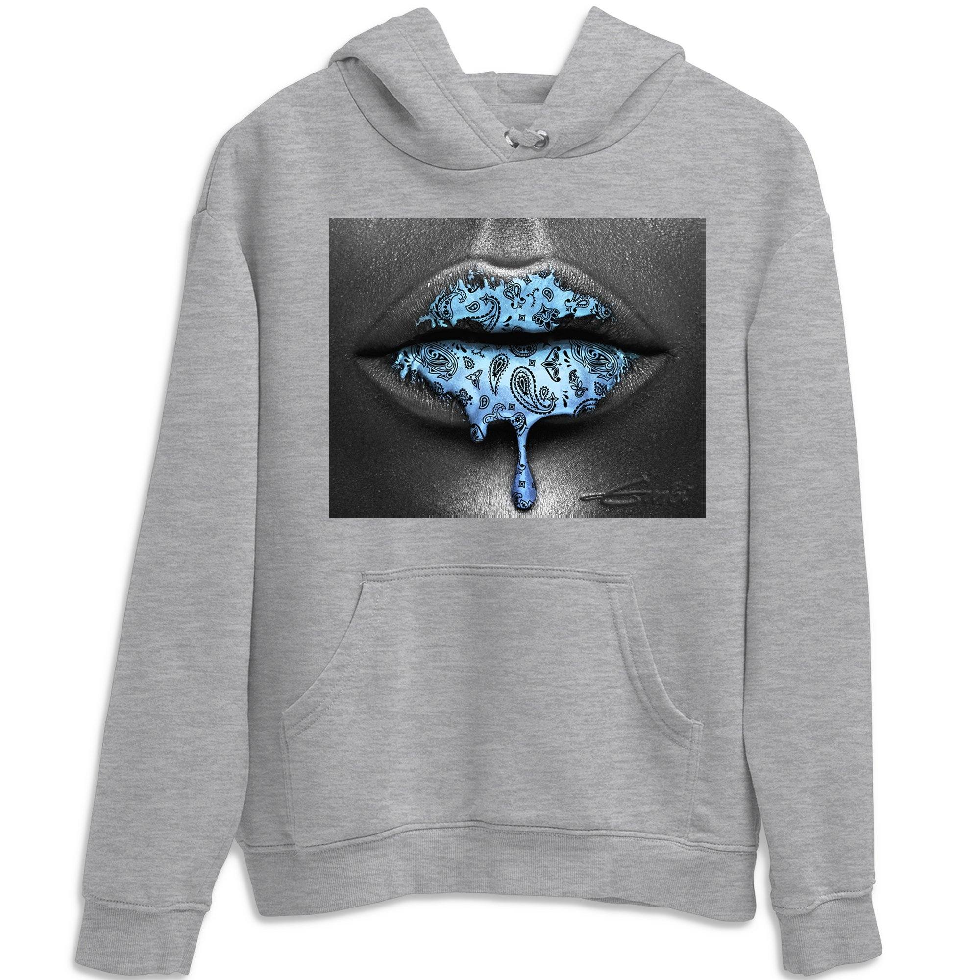 Jordan 1 University Blue Sneaker Match Tees Bandana Lips Sneaker Tees Jordan 1 University Blue Sneaker Release Tees Unisex Shirts