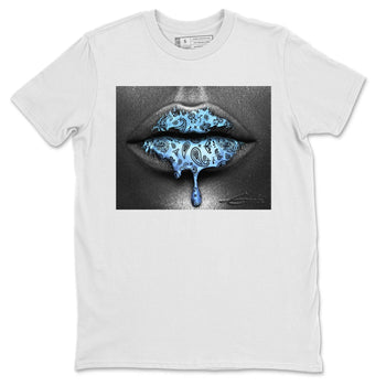 Jordan 1 University Blue Sneaker Match Tees Bandana Lips Sneaker Tees Jordan 1 University Blue Sneaker Release Tees Unisex Shirts