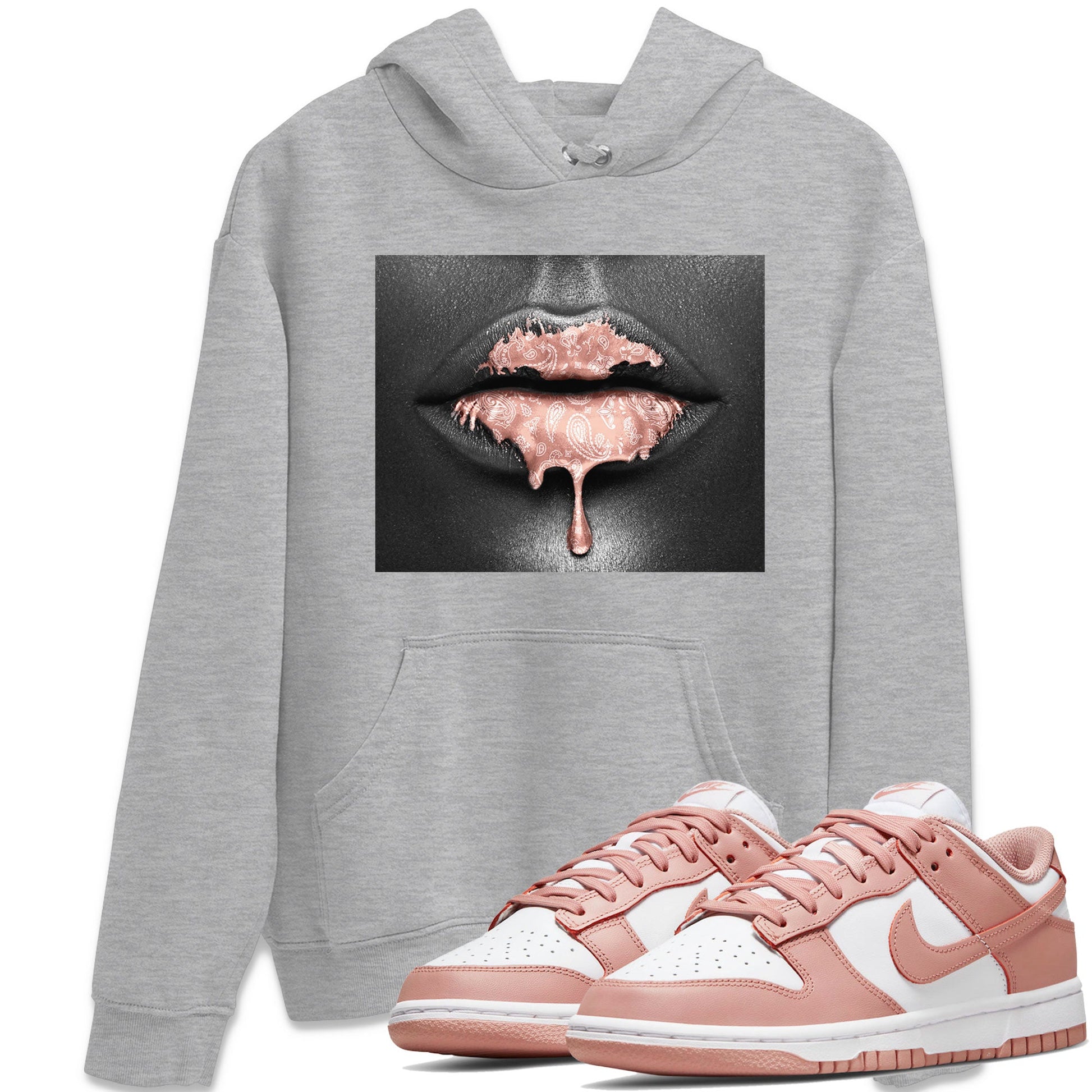 Dunk Low WMNS Rose Whisper shirt to match jordans Bandana Lips sneaker tees Dunk Rose Whisper SNRT Sneaker Release Tees Casual Unisex shirts Heather Grey 1 T-Shirt