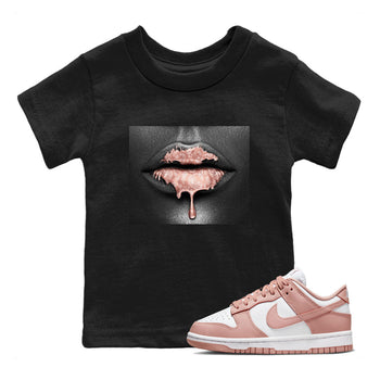Dunk Low WMNS Rose Whisper shirt to match jordans Bandana Lips sneaker tees Dunk Rose Whisper SNRT Sneaker Release Tees Baby Toddler Kids Black 1 T-Shirt