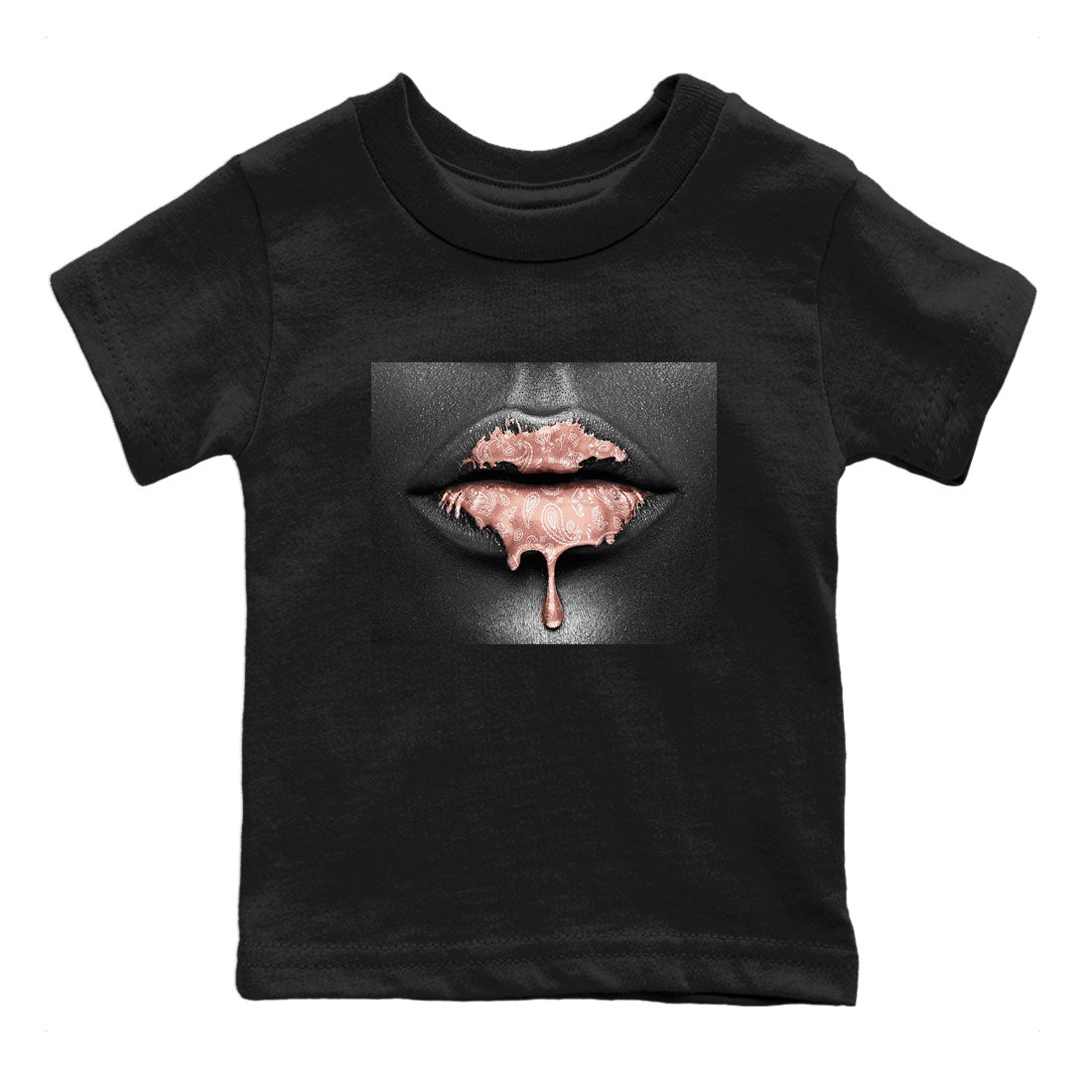 Dunk Low WMNS Rose Whisper shirt to match jordans Bandana Lips sneaker tees Dunk Rose Whisper SNRT Sneaker Release Tees Baby Toddler Kids Black 2 T-Shirt