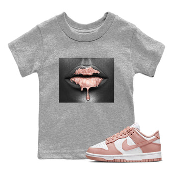 Dunk Low WMNS Rose Whisper shirt to match jordans Bandana Lips sneaker tees Dunk Rose Whisper SNRT Sneaker Release Tees Baby Toddler Kids Heather Grey 1 T-Shirt