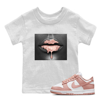 Dunk Low WMNS Rose Whisper shirt to match jordans Bandana Lips sneaker tees Dunk Rose Whisper SNRT Sneaker Release Tees Baby Toddler Kids White 1 T-Shirt