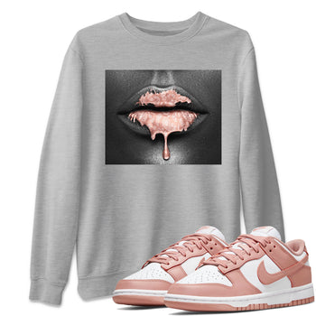 Dunk Low WMNS Rose Whisper shirt to match jordans Bandana Lips sneaker tees Dunk Rose Whisper SNRT Sneaker Release Tees Casual Unisex shirts Heather Grey 1 T-Shirt